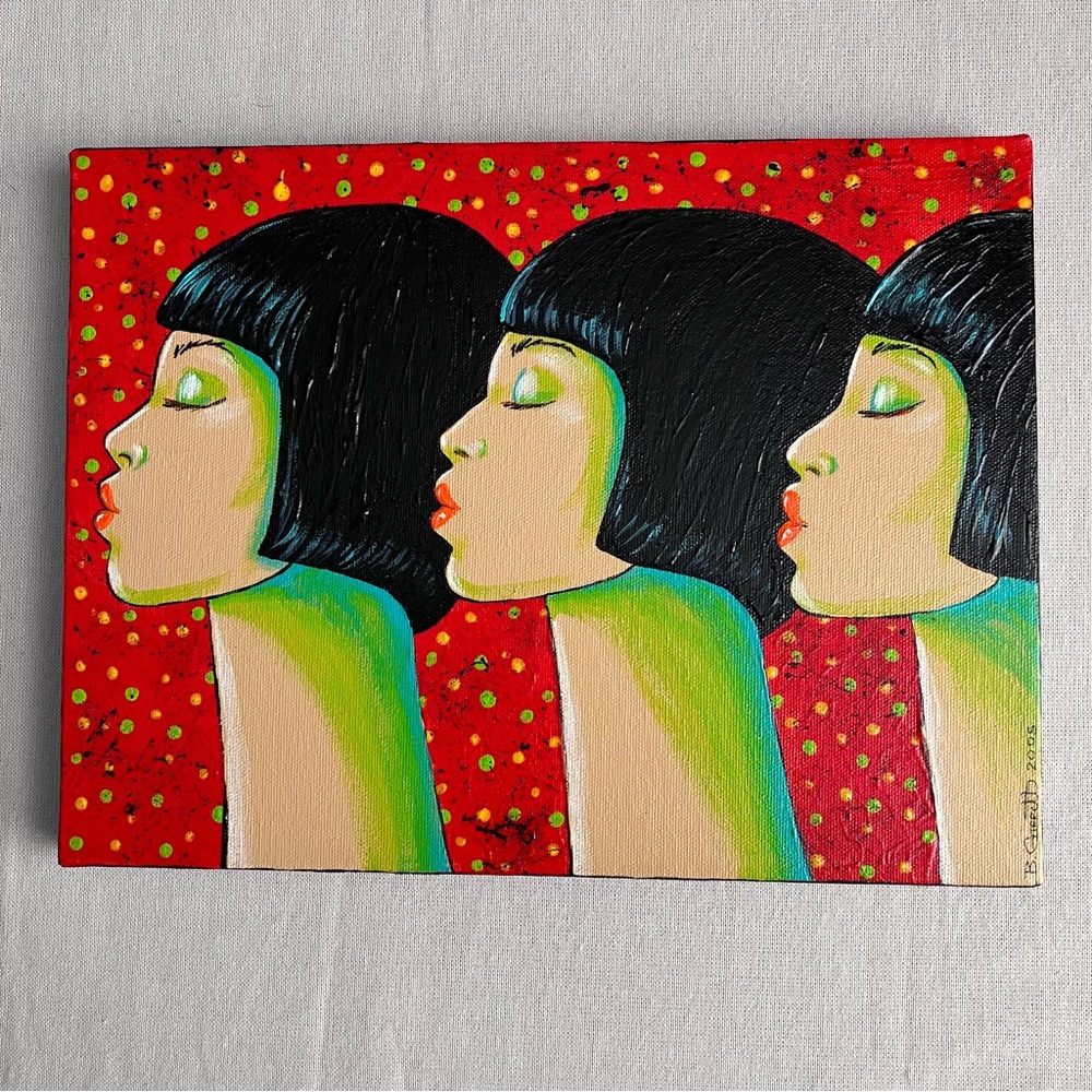 Artwork on canvas contemporary wall art by Barbara Garrett